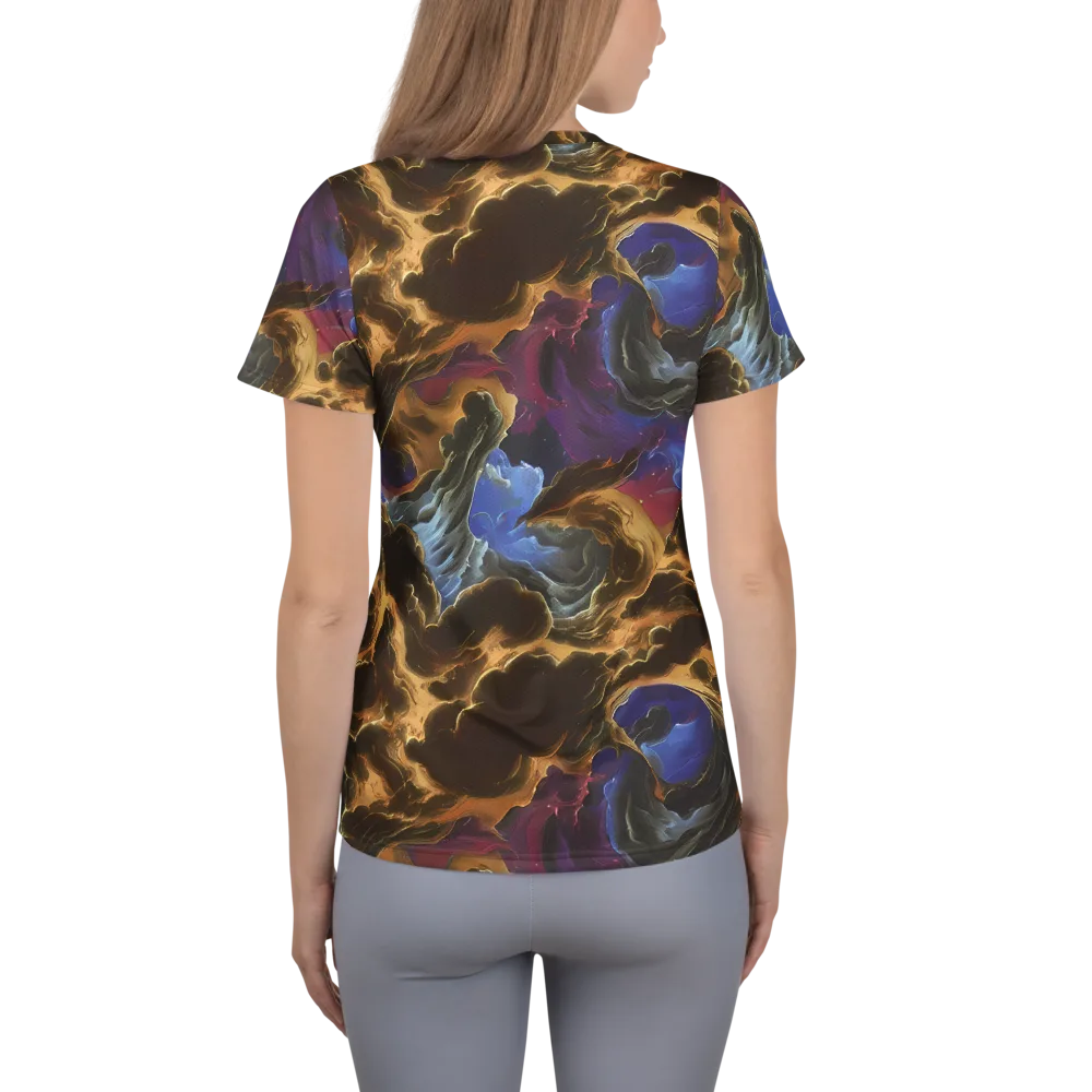 Vortex Virtue on Women's Athletic T-Shirt — Back