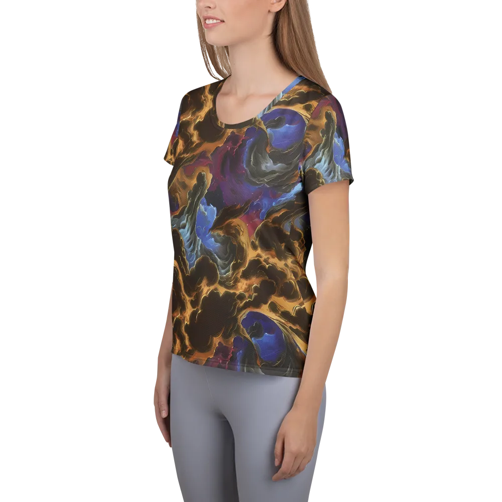 Vortex Virtue on Women's Athletic T-Shirt — Left