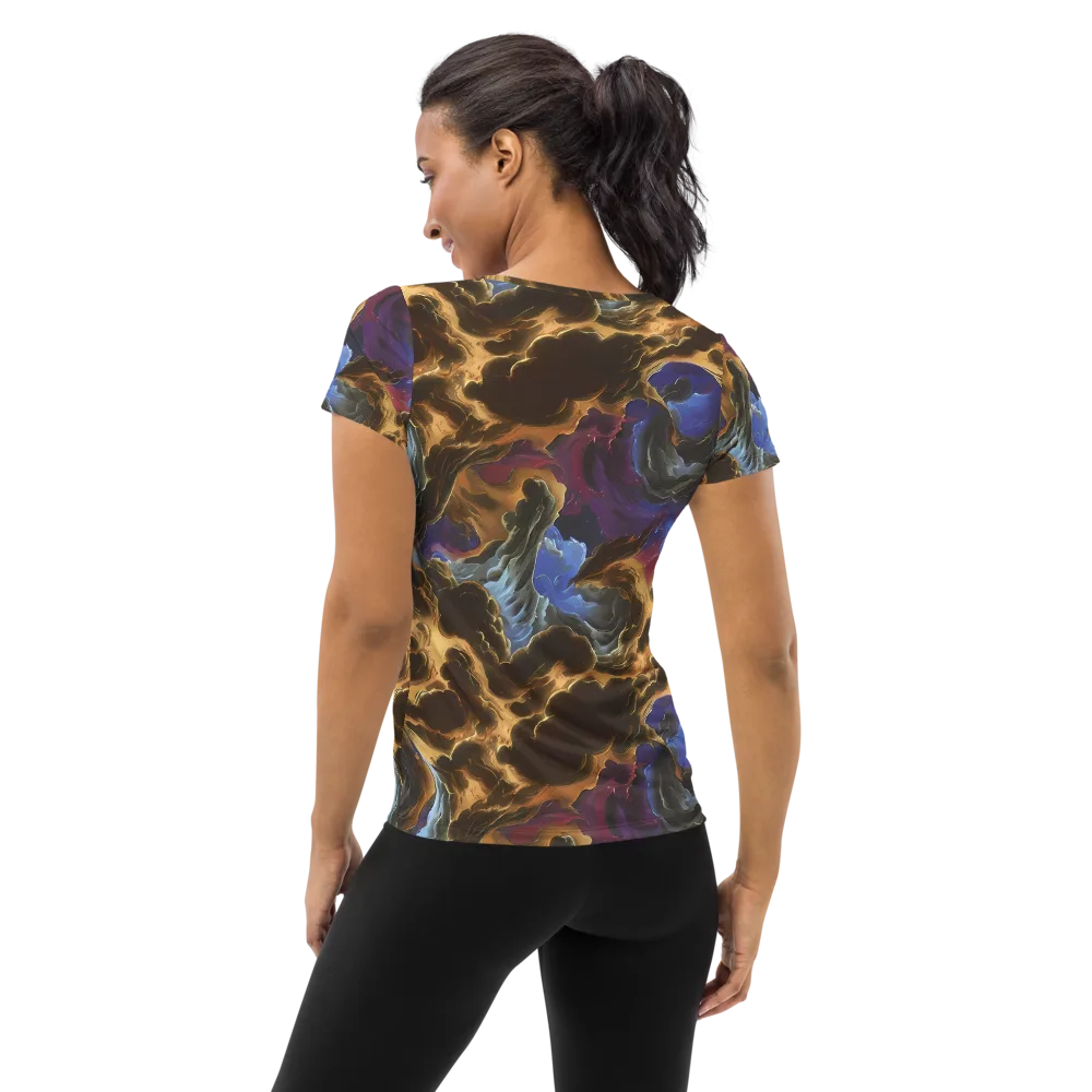 Vortex Virtue on Women's Athletic T-Shirt — Back