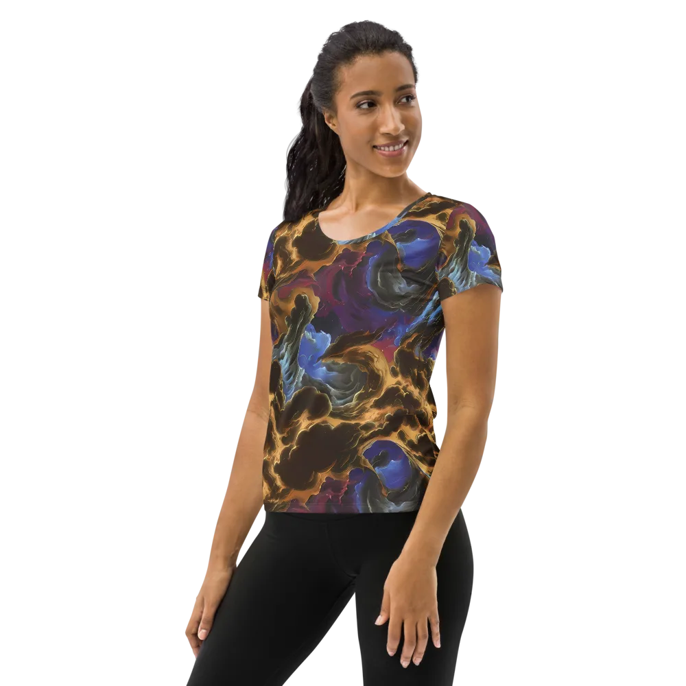 Vortex Virtue on Women's Athletic T-Shirt — Left