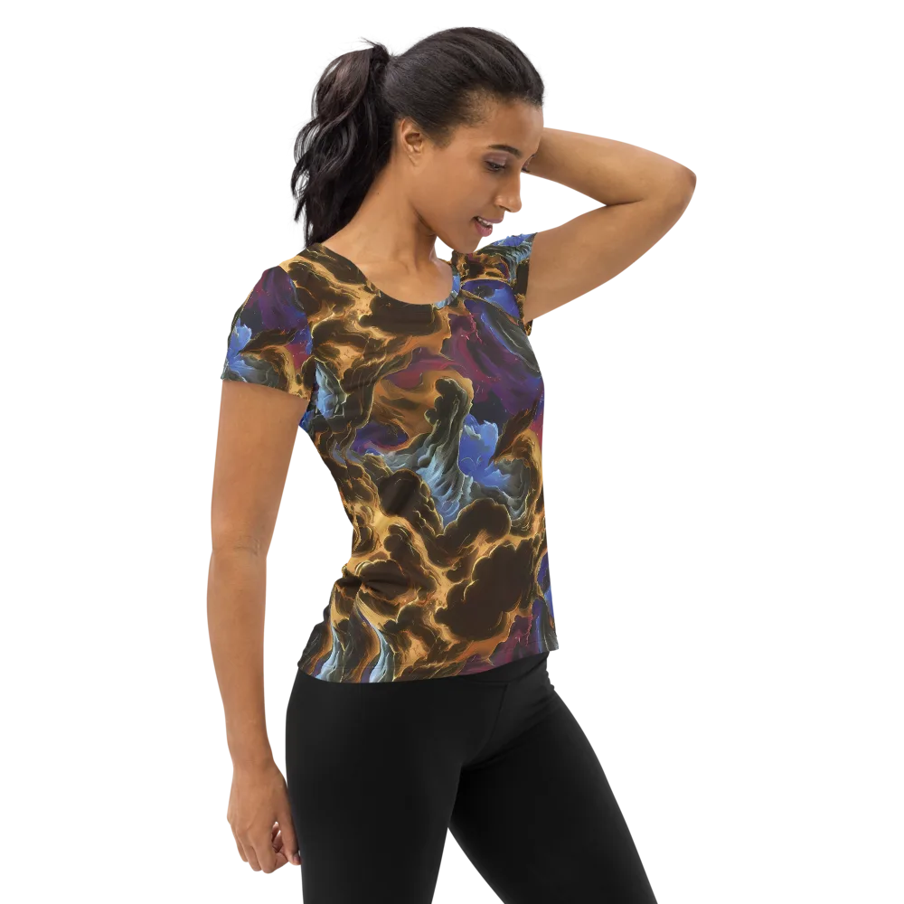 Vortex Virtue on Women's Athletic T-Shirt — Right