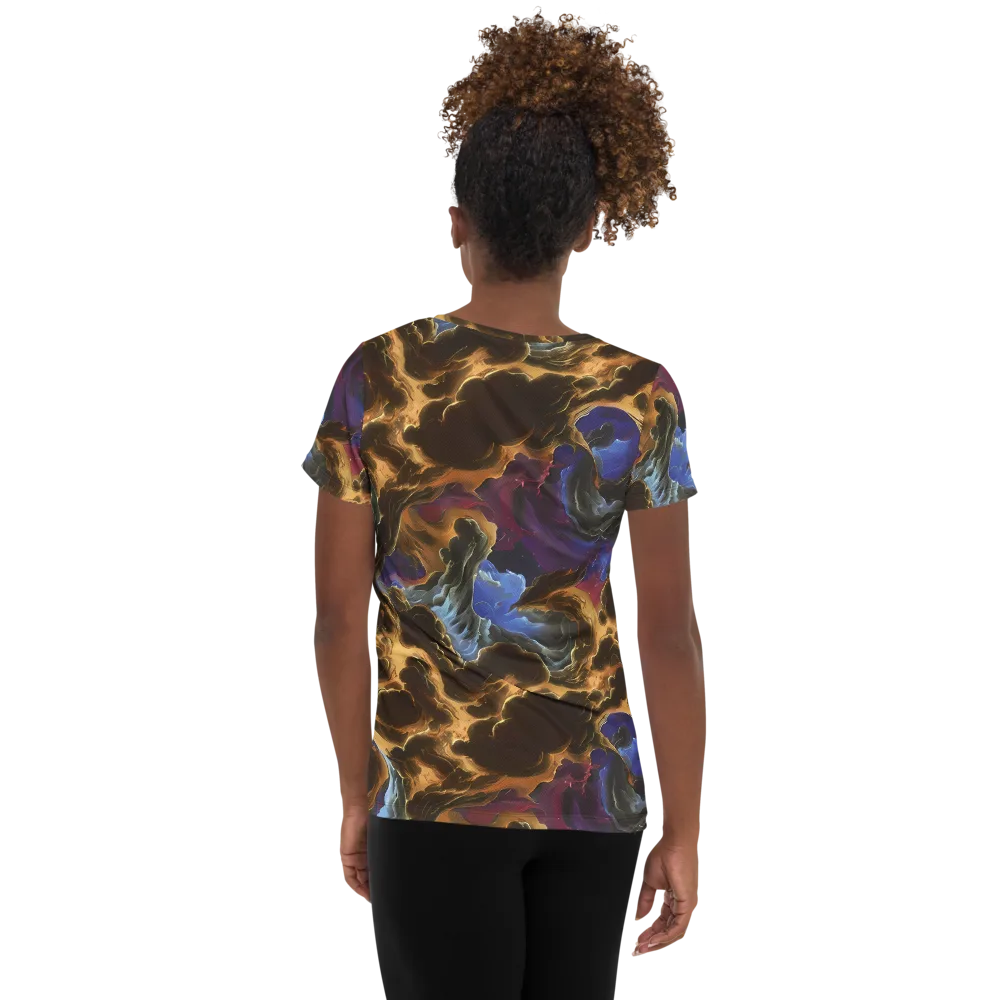 Vortex Virtue on Women's Athletic T-Shirt — Back
