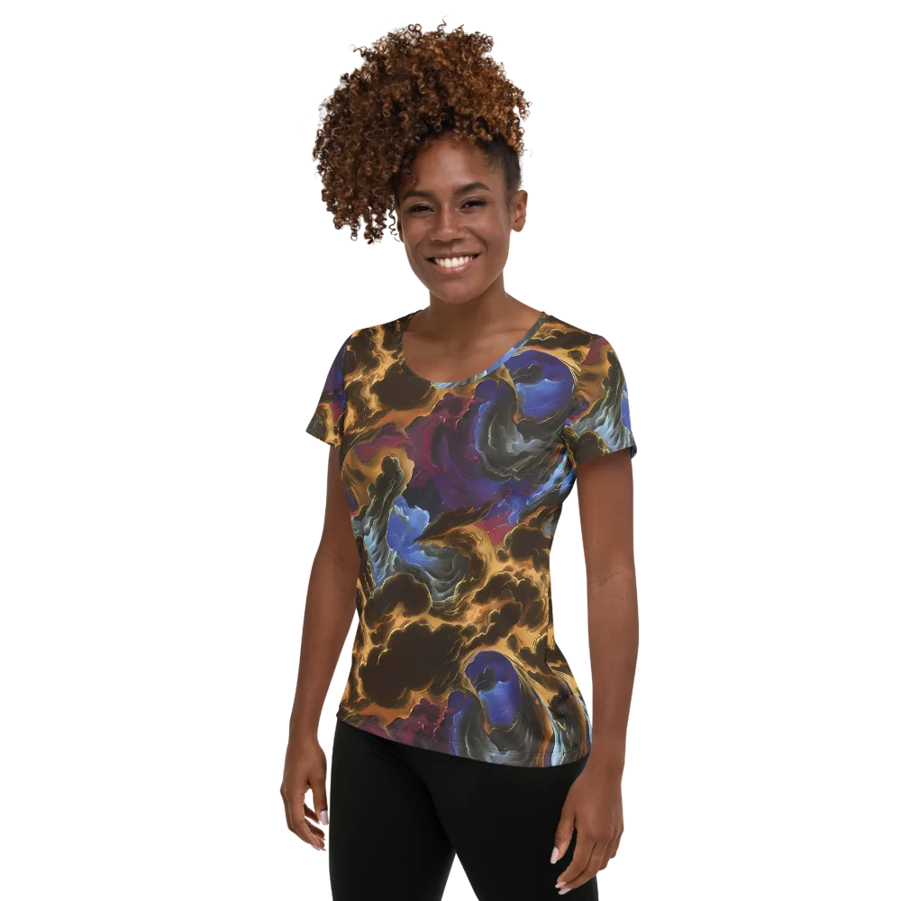 Vortex Virtue on Women's Athletic T-Shirt — Left