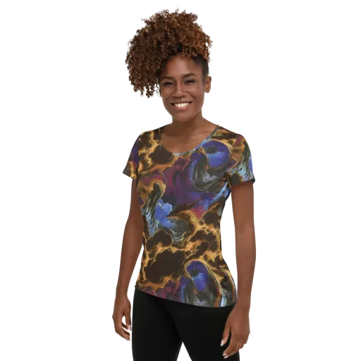 Vortex Virtue on a Women's Athletic T-Shirt
