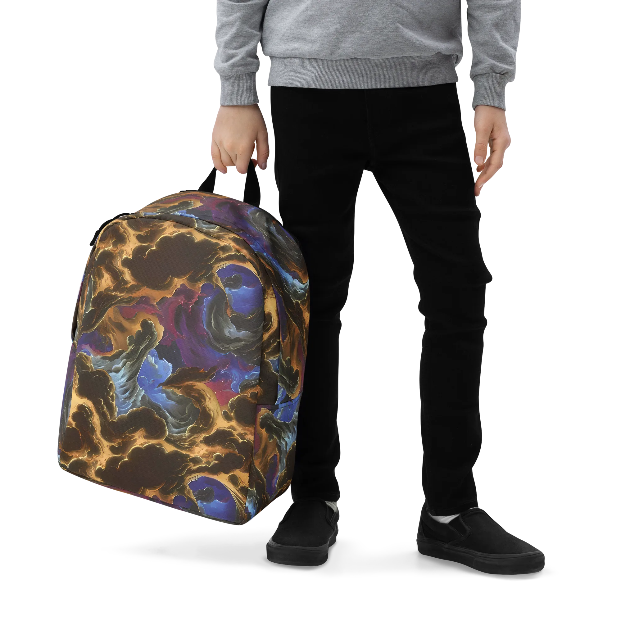 Vortex Virtue on Minimalist Backpack — Zoomed-in