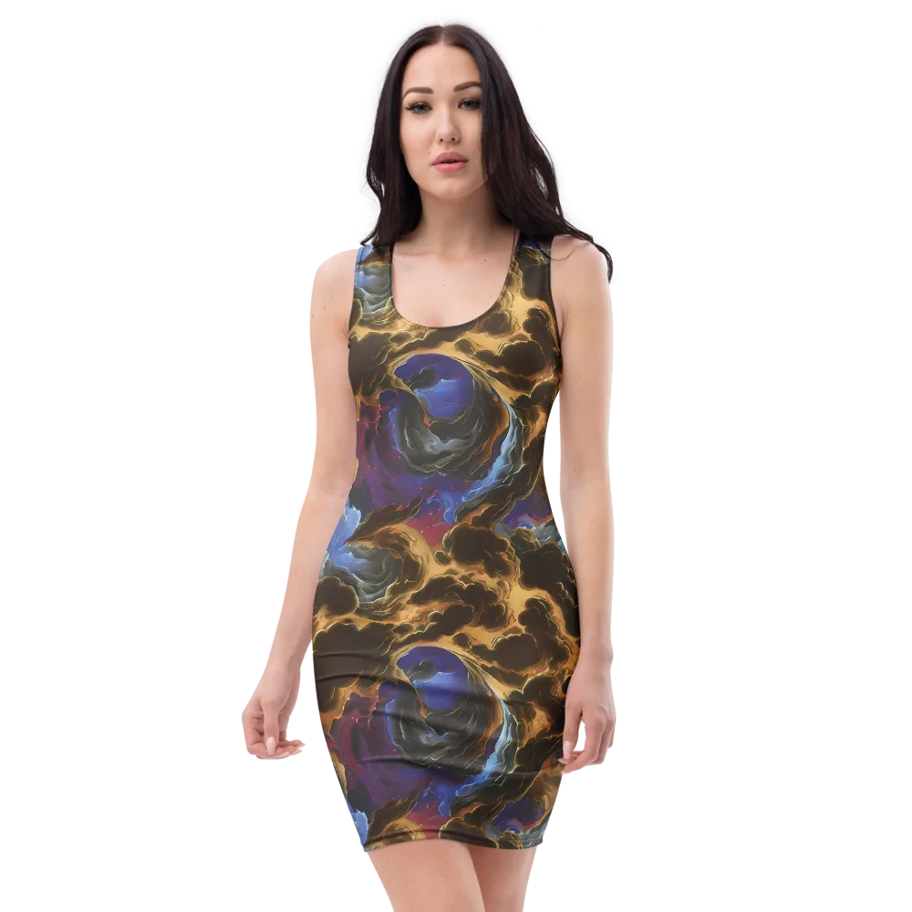 Vortex Virtue on Bodycon Dress — Front