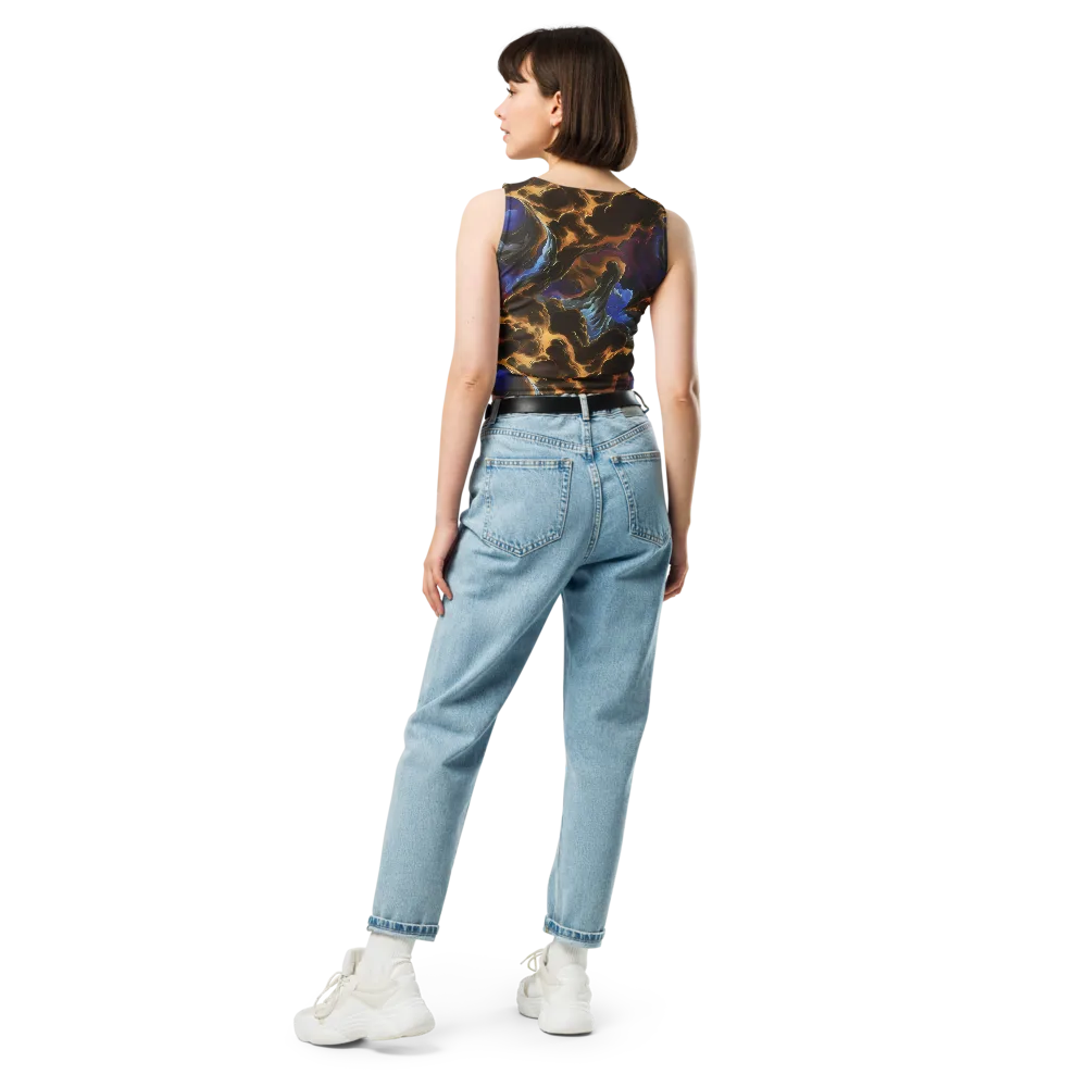 Vortex Virtue on Crop Top — Back