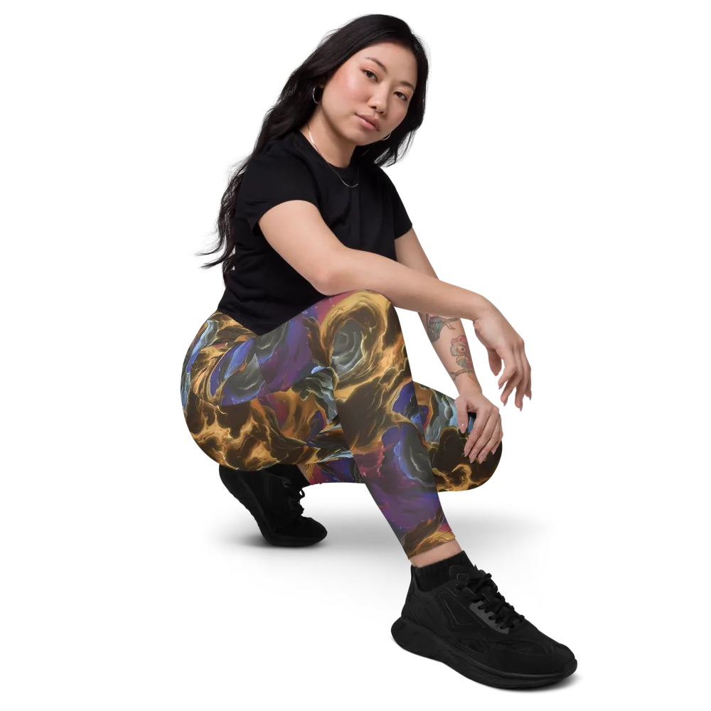 Vortex Virtue on Leggings with Pockets — Right Front
