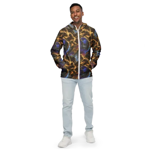 Vortex Virtue on a Men's Windbreaker