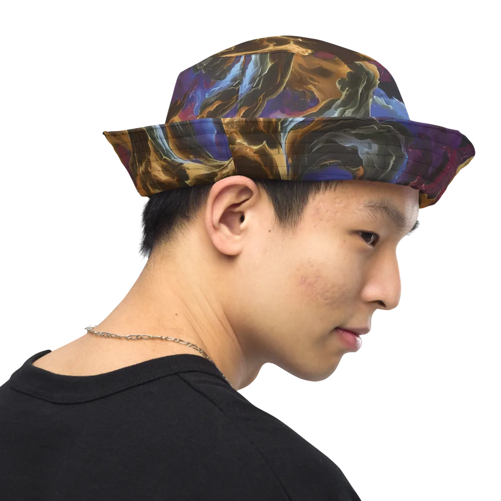 Vortex Virtue on Reversible Bucket Hat — Right Outside