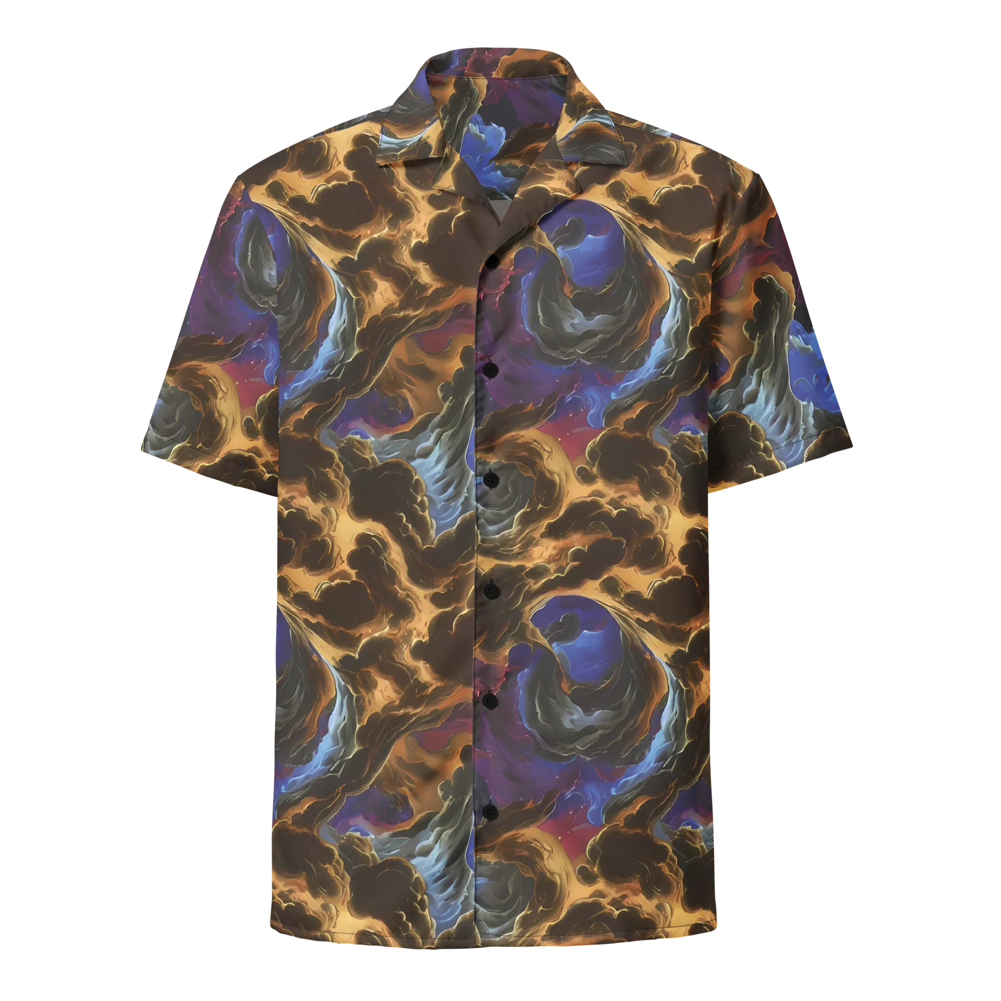 Vortex Virtue on Button Shirt — Front