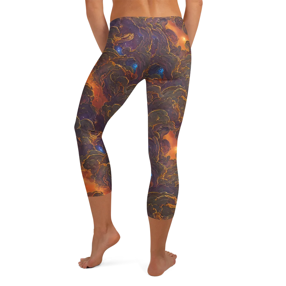 Pozzo Vortex on Capri Leggings — Back