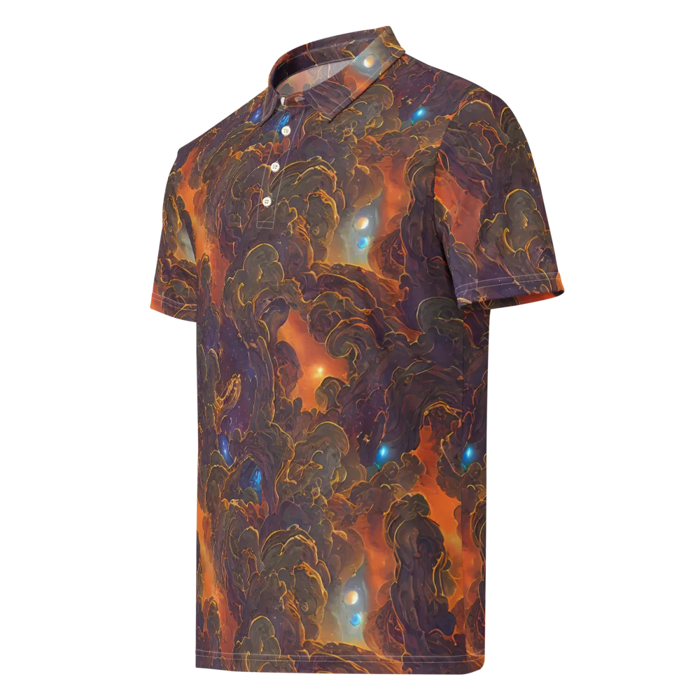 Pozzo Vortex on Men's Slim Fit Polo Shirt — Left Front