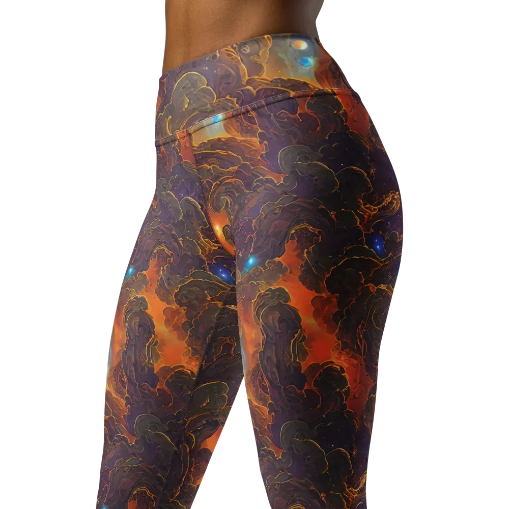 Pozzo Vortex on Yoga Leggings — Left Front