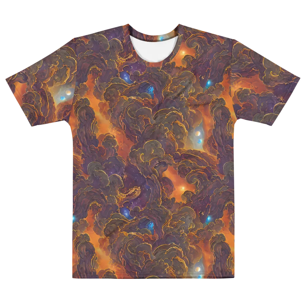Pozzo Vortex on Men's Cotton Crew Neck T-Shirt — Front