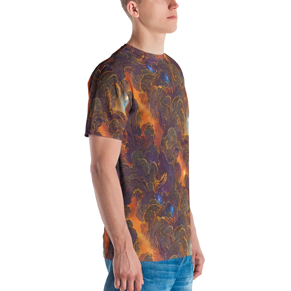 Pozzo Vortex on Men's Crew Neck T-Shirt — Right