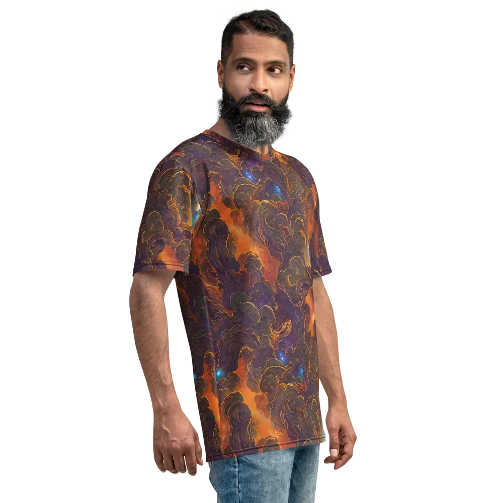 Pozzo Vortex on Men's Crew Neck T-Shirt — Right