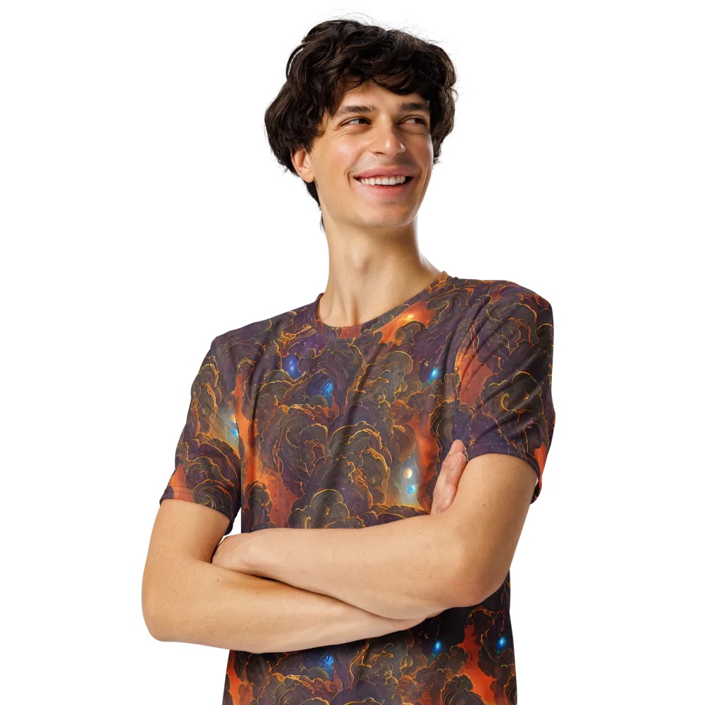Pozzo Vortex on Men's Crew Neck T-Shirt — Left Front
