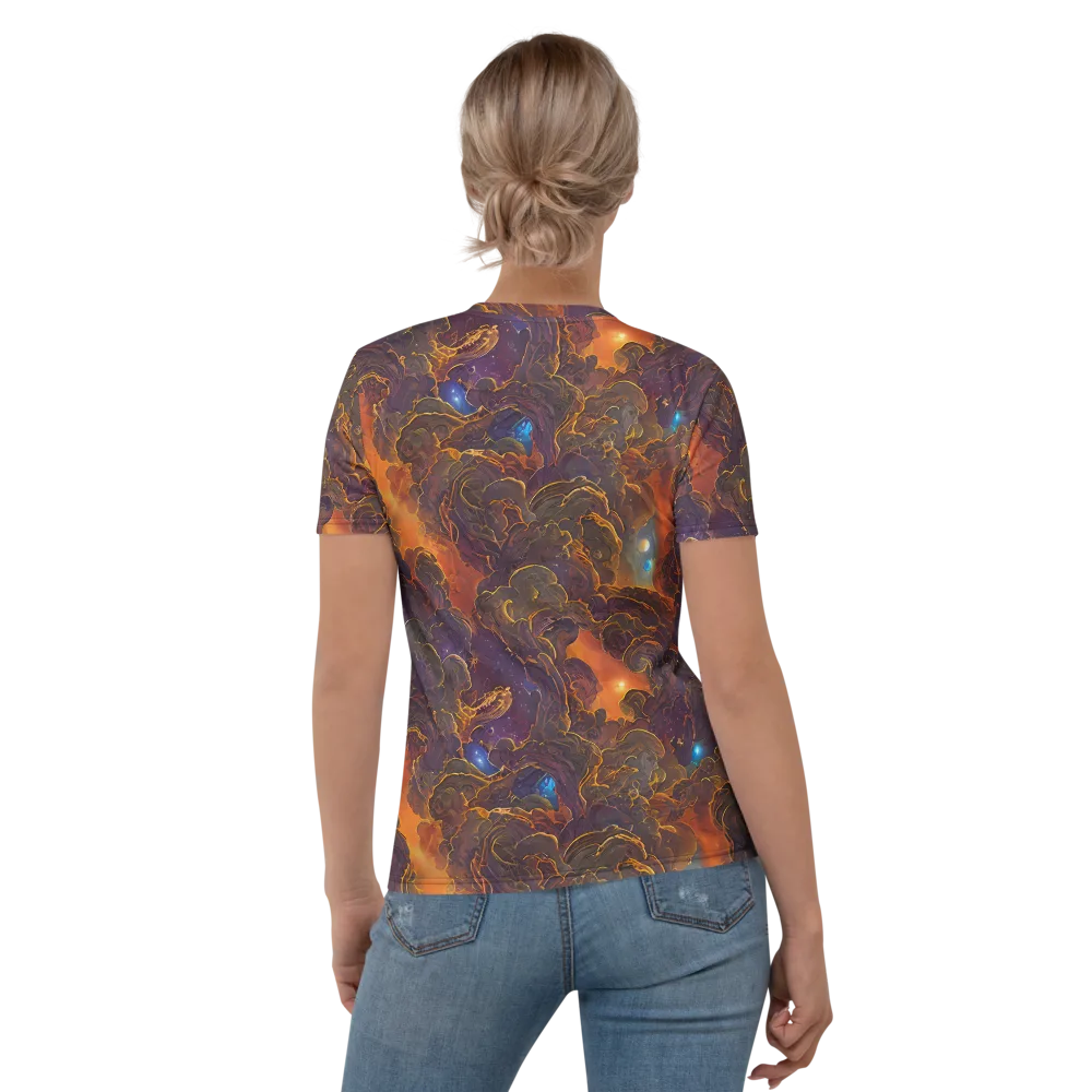 Pozzo Vortex on Women's Crew Neck T-Shirt — Back