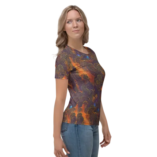 Pozzo Vortex on a Women's Crew Neck T-Shirt