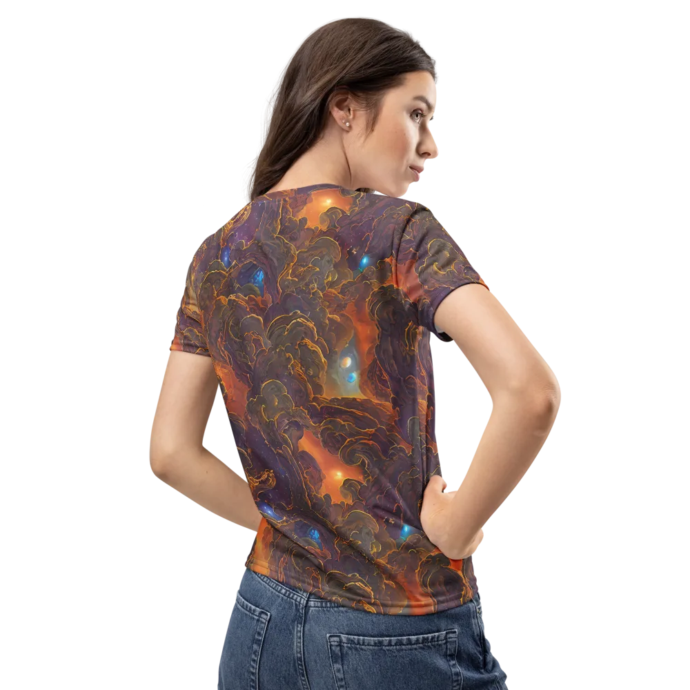 Pozzo Vortex on Women's Crew Neck T-Shirt — Back