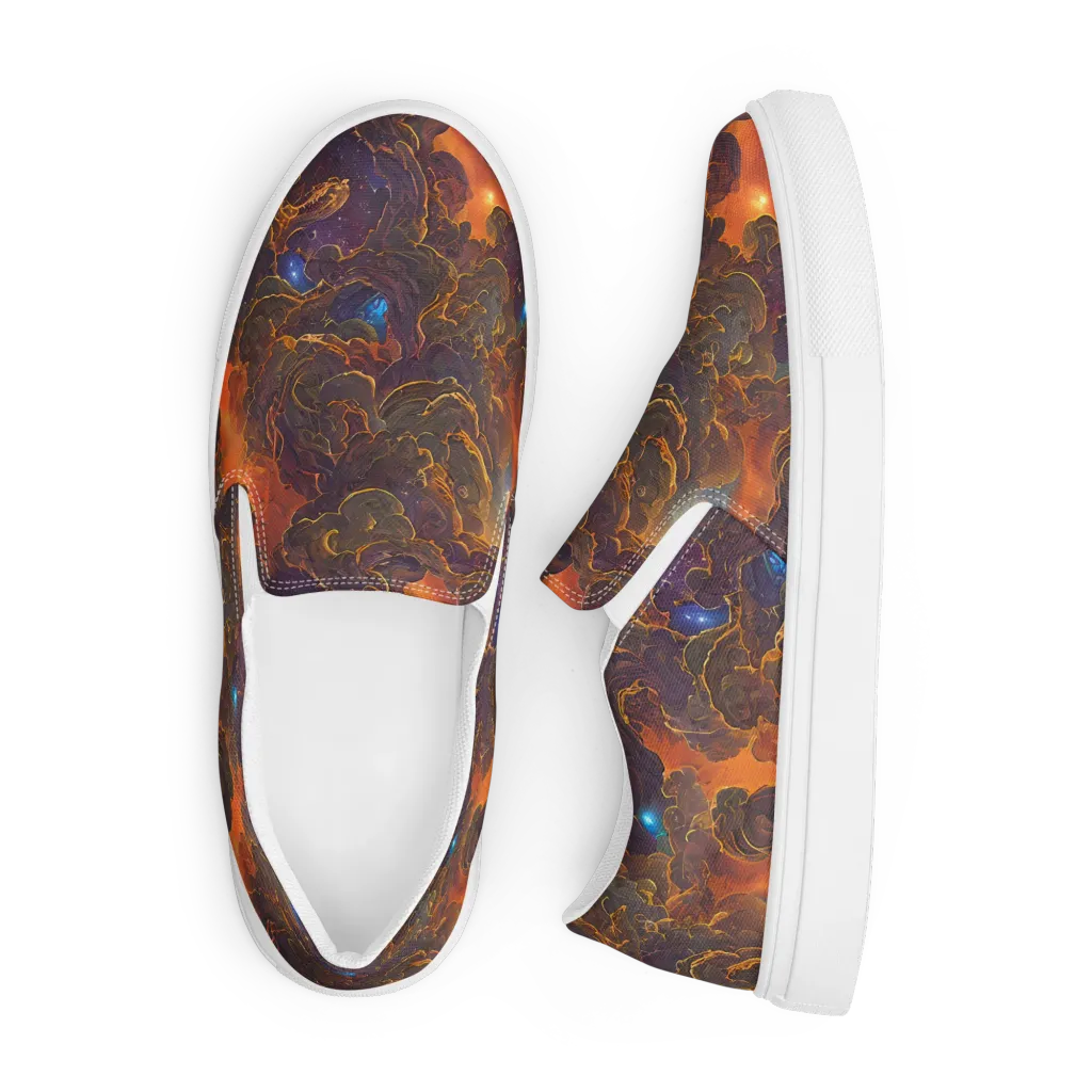 Pozzo Vortex on Men's Slip-On Canvas Shoes — Front