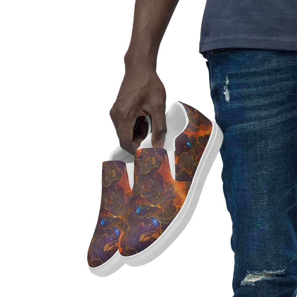 Pozzo Vortex on Men's Slip-On Canvas Shoes — Left Front