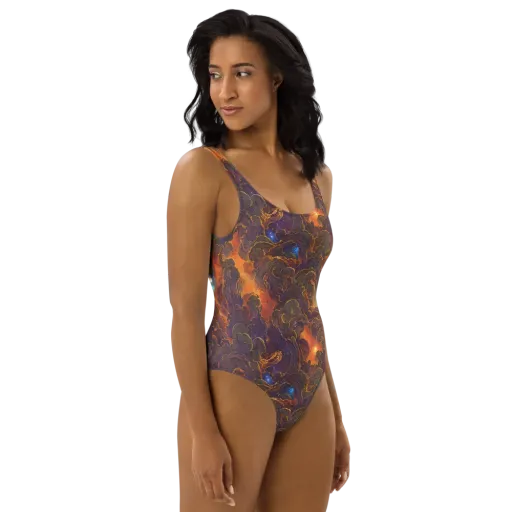 Pozzo Vortex on a One-Piece Swimsuit
