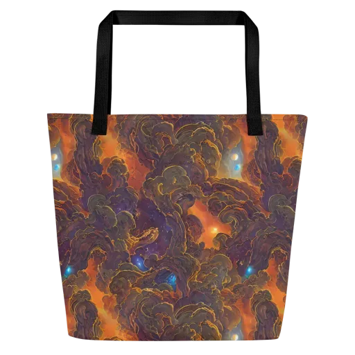Pozzo Vortex on a Large Tote Bag W/ Pocket