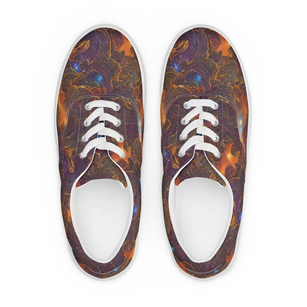 Pozzo Vortex on Men's Lace-Up Canvas Shoes — Front