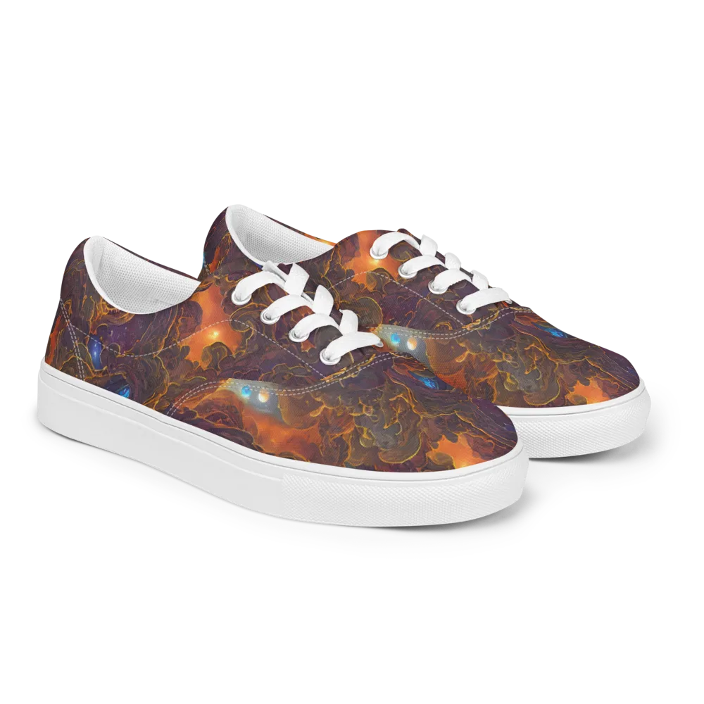 Pozzo Vortex on Men's Lace-Up Canvas Shoes — Right Front