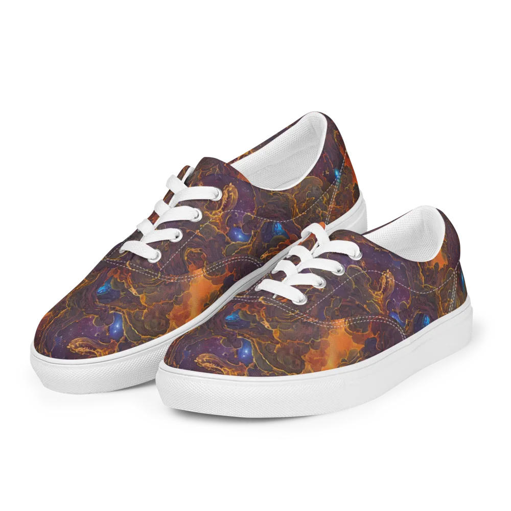Pozzo Vortex on Men's Lace-Up Canvas Shoes — Left Front