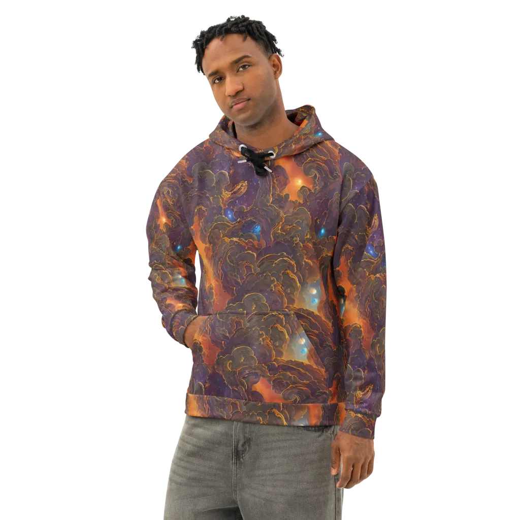 Pozzo Vortex on Cotton Hoodie — Left Front