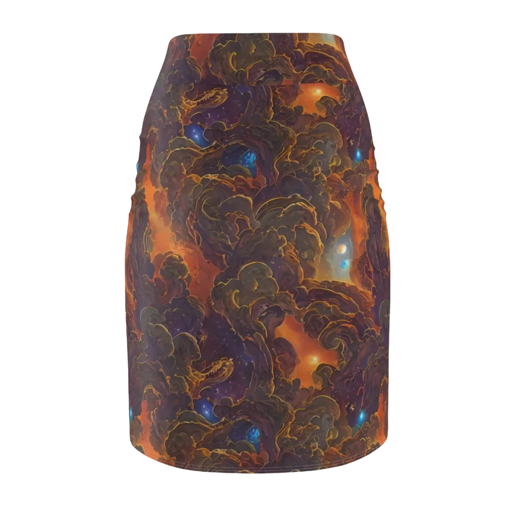 Pozzo Vortex on Pencil Skirt — Back