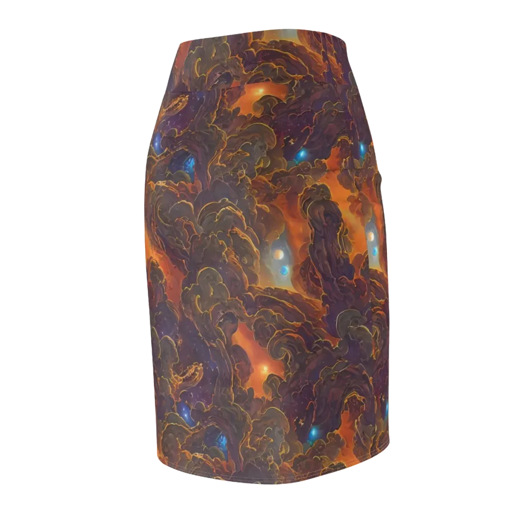 Pozzo Vortex on Pencil Skirt — Back Side