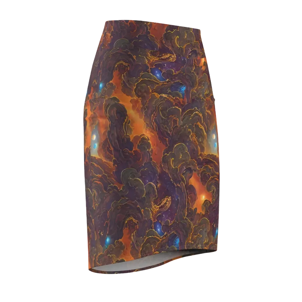 Pozzo Vortex on Pencil Skirt — Front Side