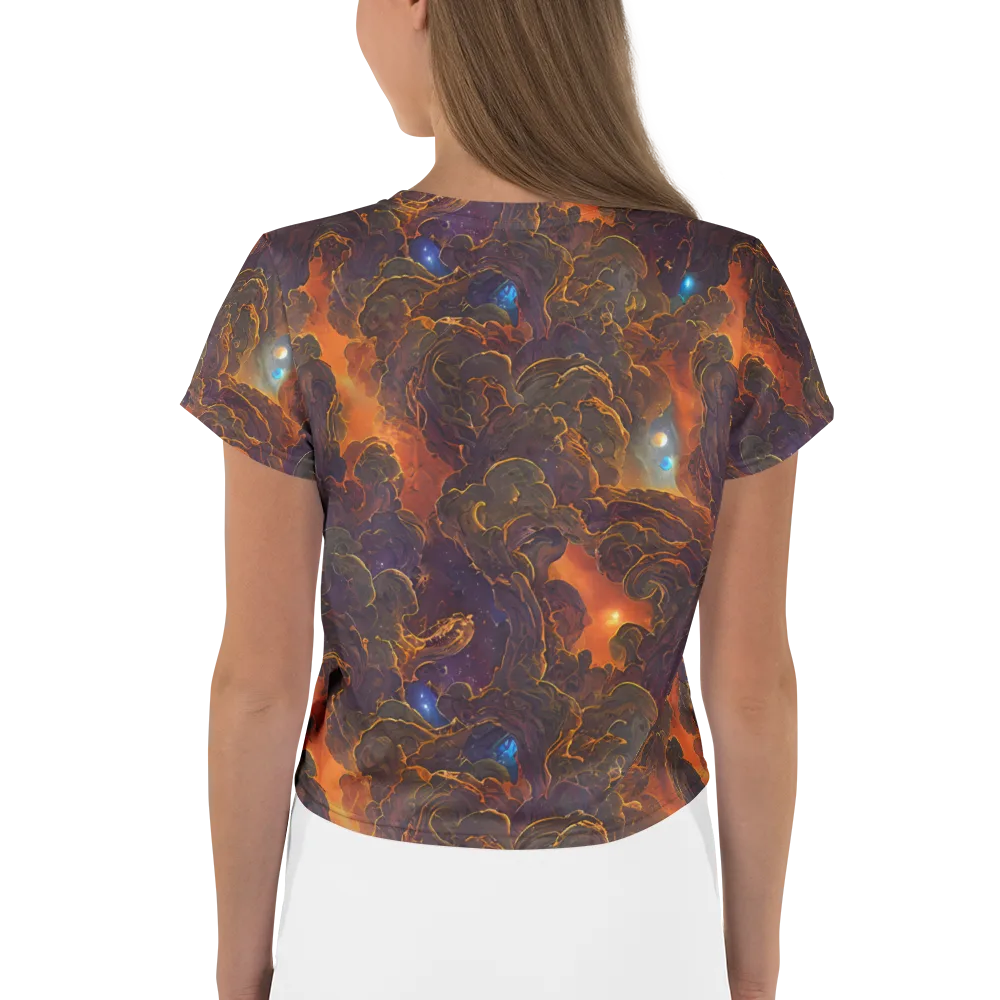 Pozzo Vortex on Crop Tee — Back