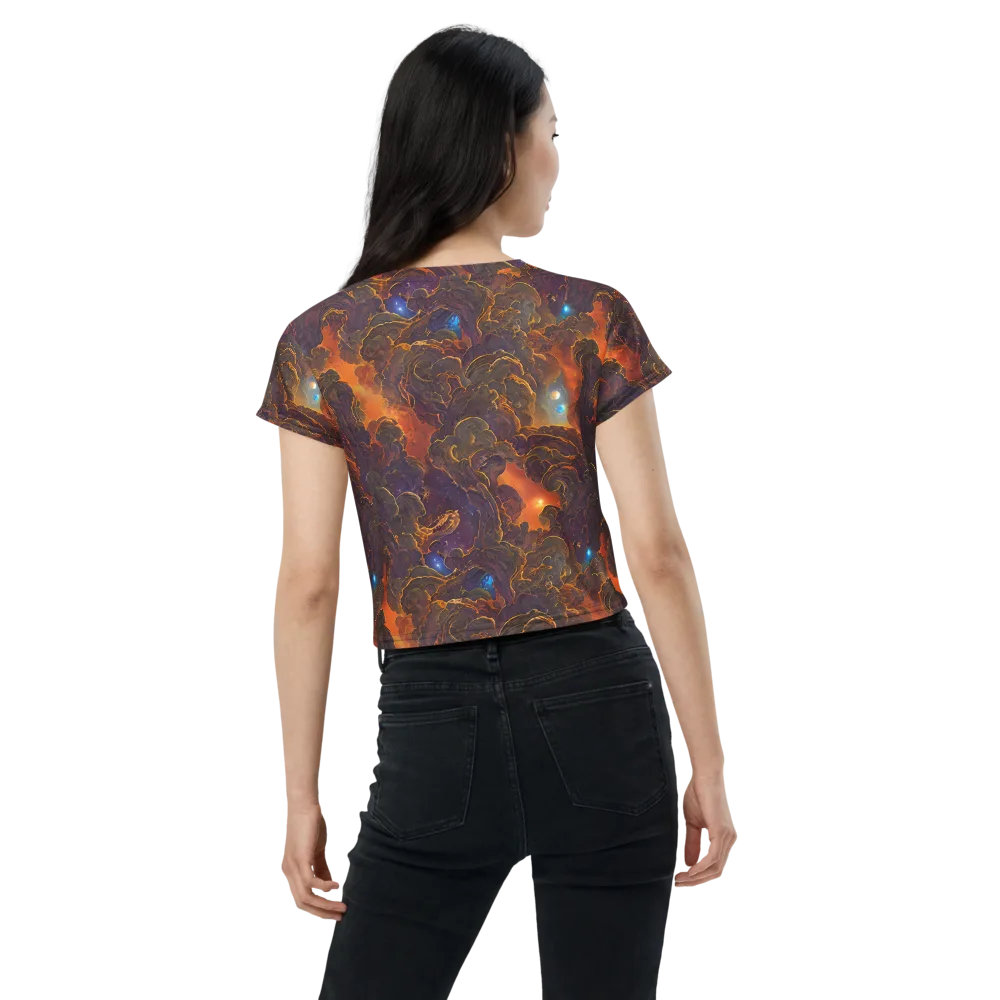 Pozzo Vortex on Crop Tee — Back