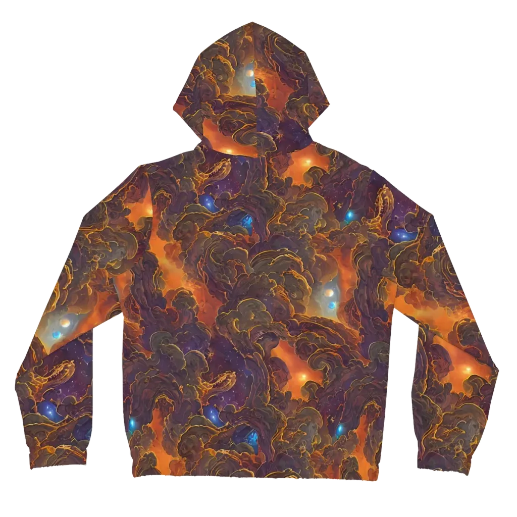 Pozzo Vortex on Women's Full-Zip Hoodie — Back