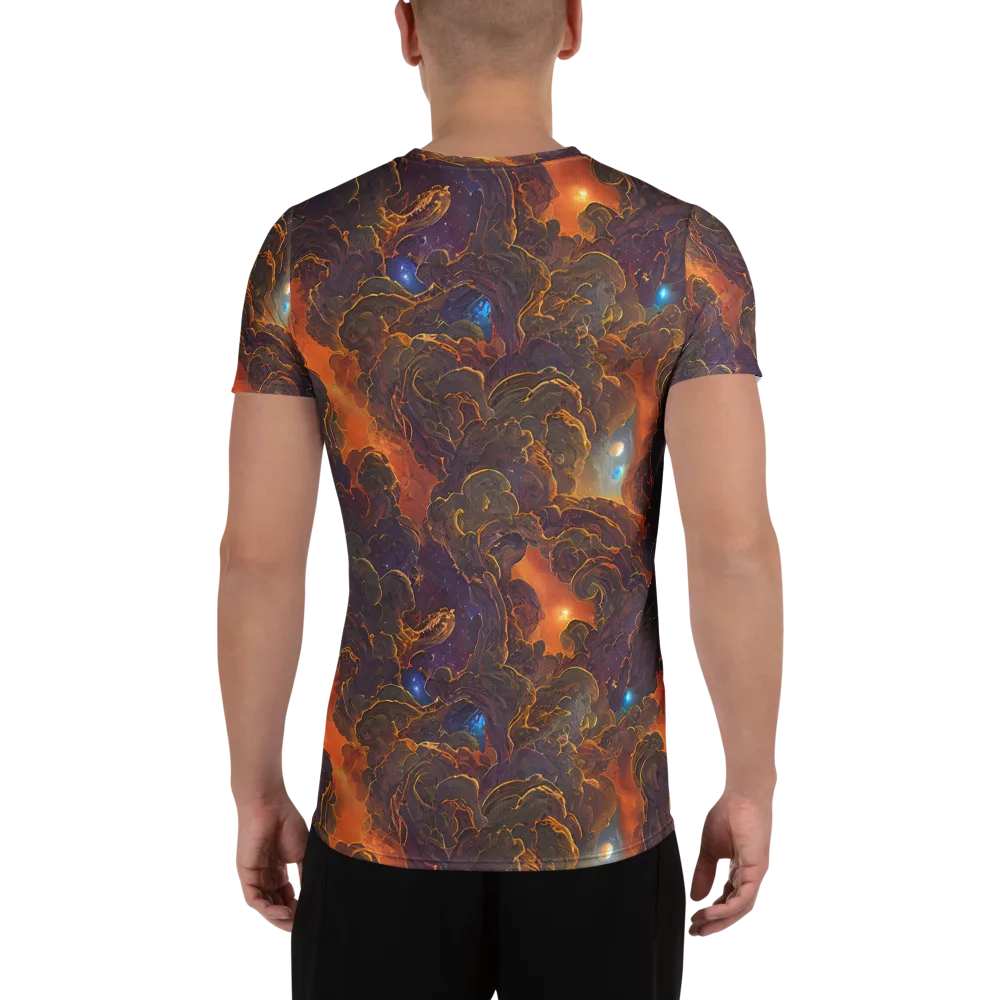 Pozzo Vortex on Men's Athletic T-Shirt — Back