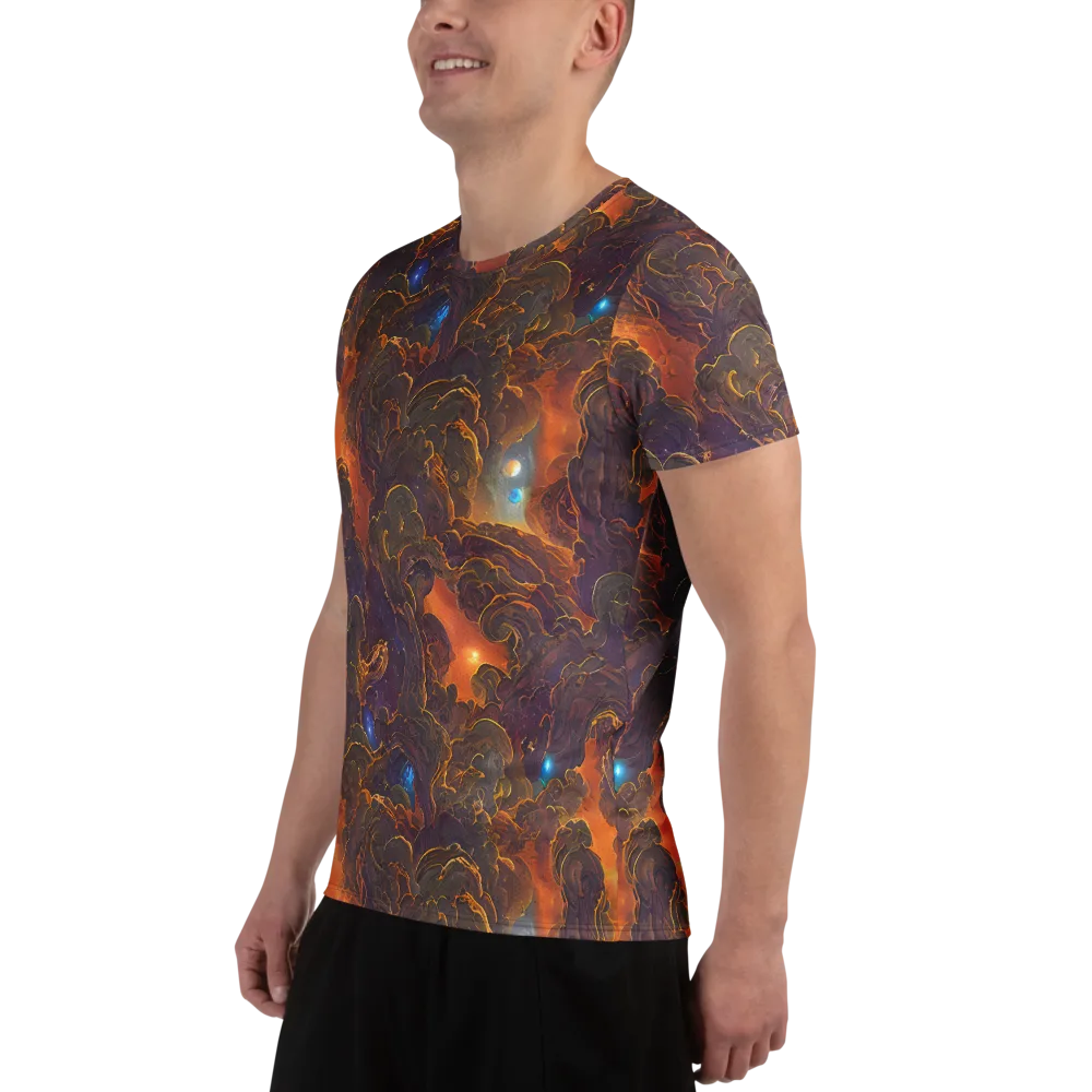Pozzo Vortex on Men's Athletic T-Shirt — Left