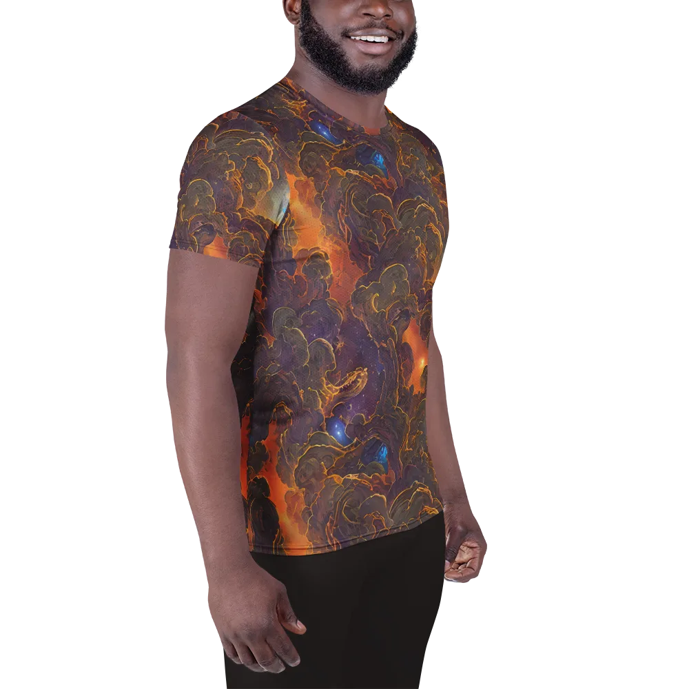 Pozzo Vortex on Men's Athletic T-Shirt — Right