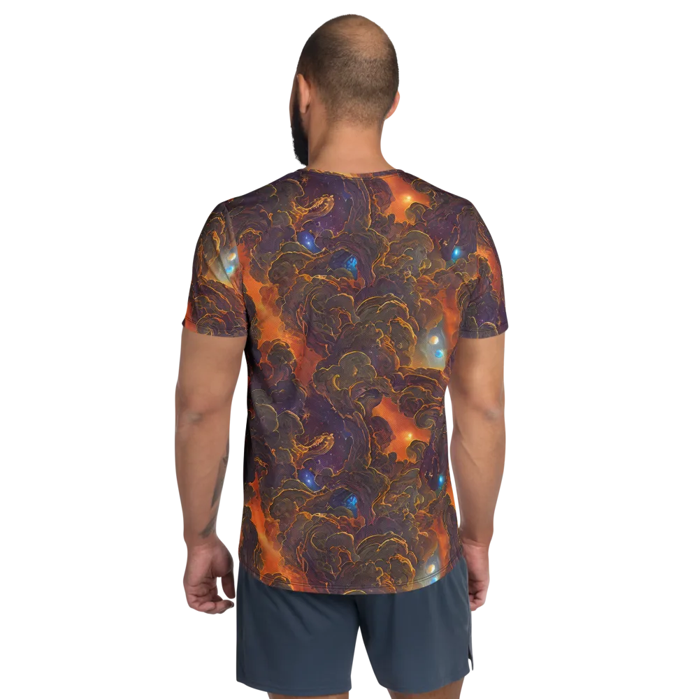 Pozzo Vortex on Men's Athletic T-Shirt — Back