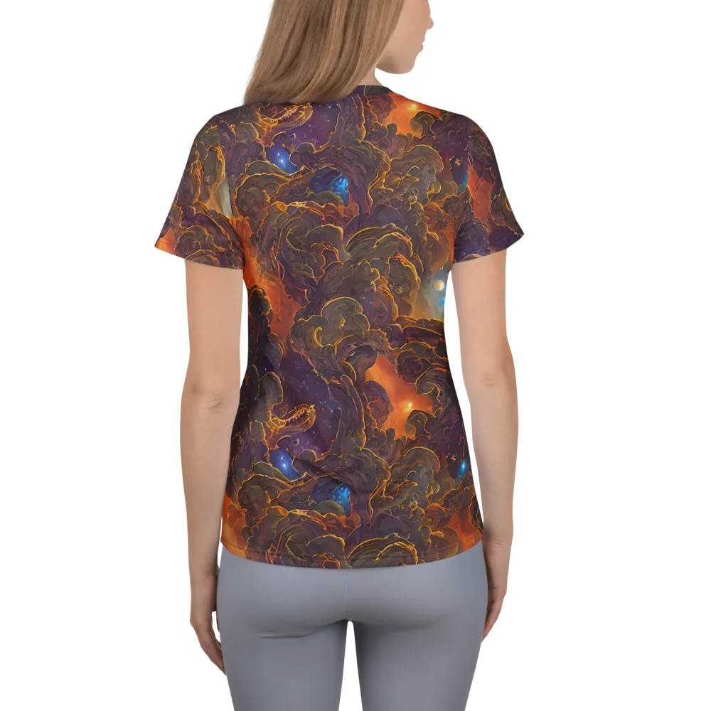 Pozzo Vortex on Women's Athletic T-Shirt — Back