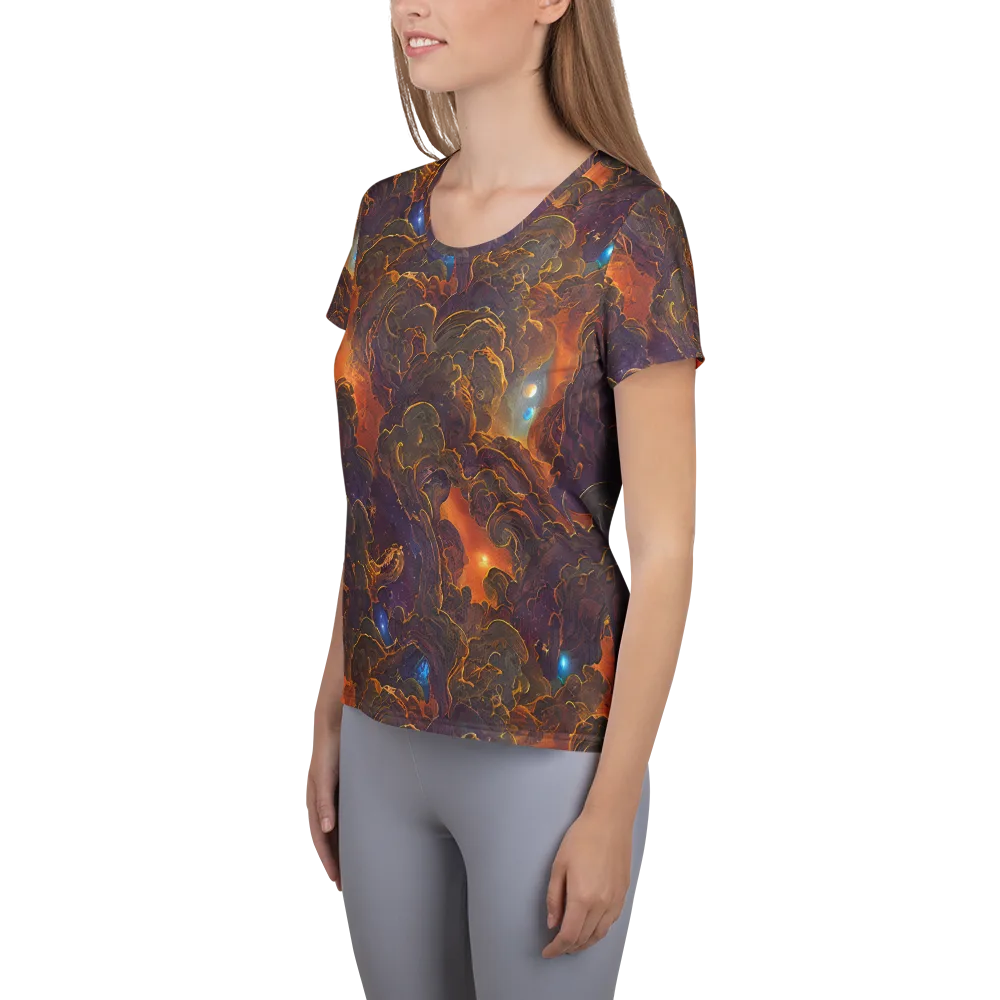 Pozzo Vortex on Women's Athletic T-Shirt — Left