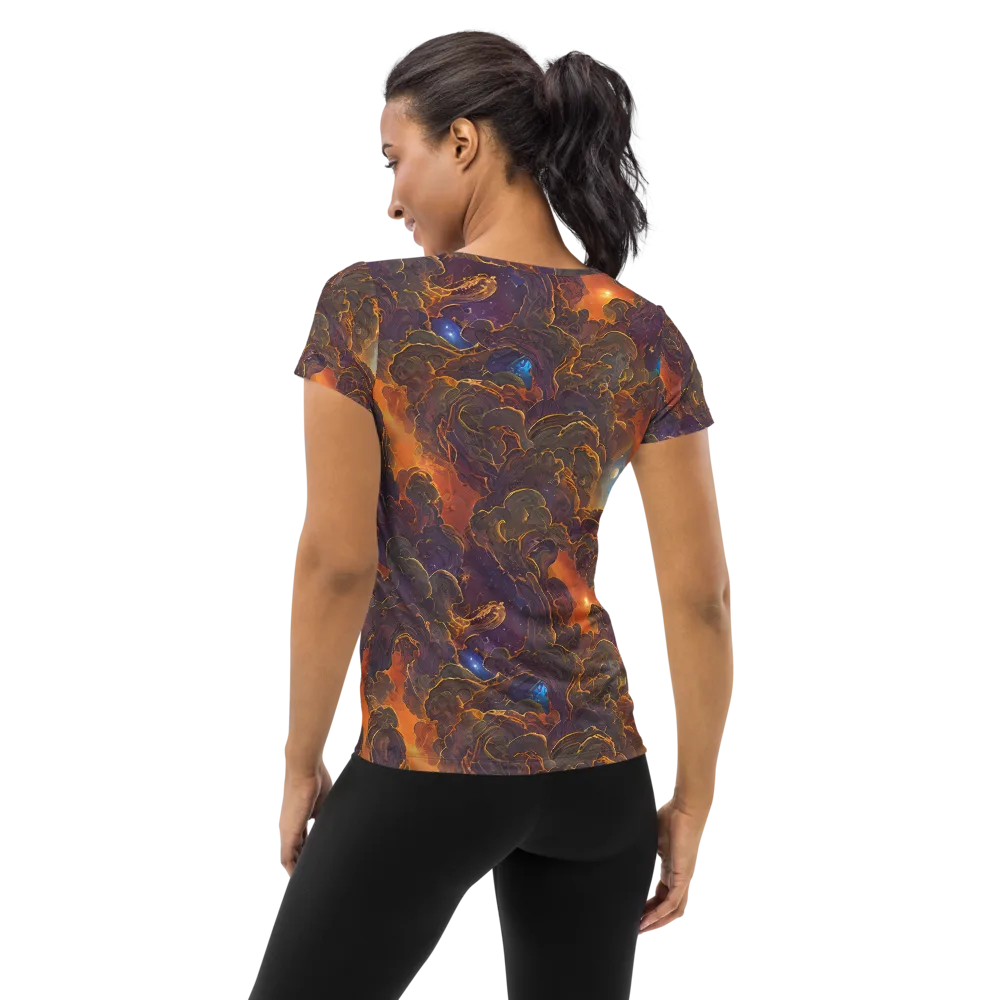 Pozzo Vortex on Women's Athletic T-Shirt — Back