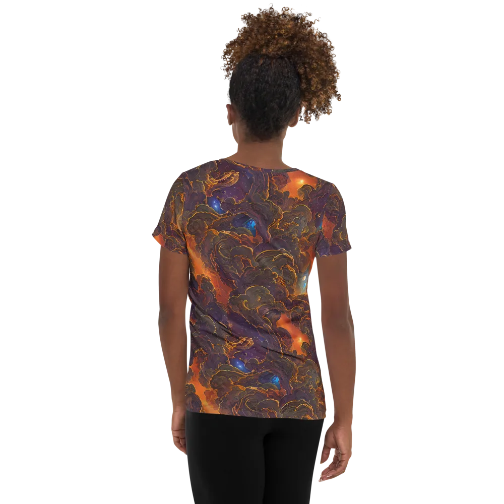 Pozzo Vortex on Women's Athletic T-Shirt — Back