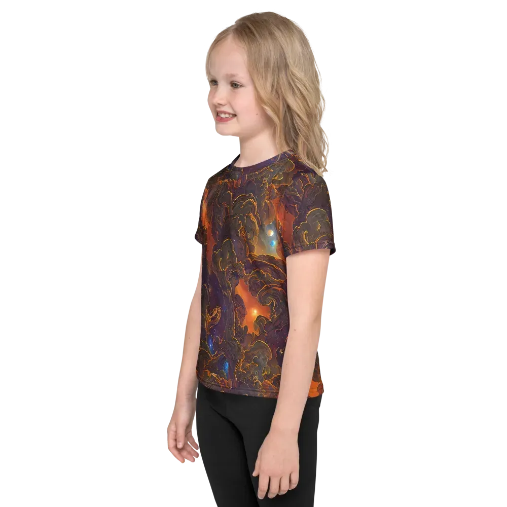 Pozzo Vortex on Kids Crew Neck T-Shirt — Left