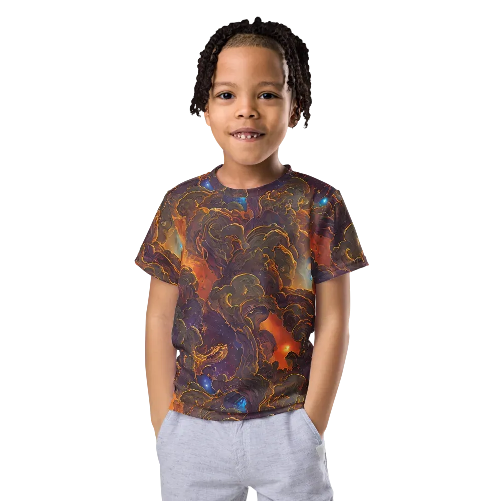 Pozzo Vortex on Kids Crew Neck T-Shirt — Front