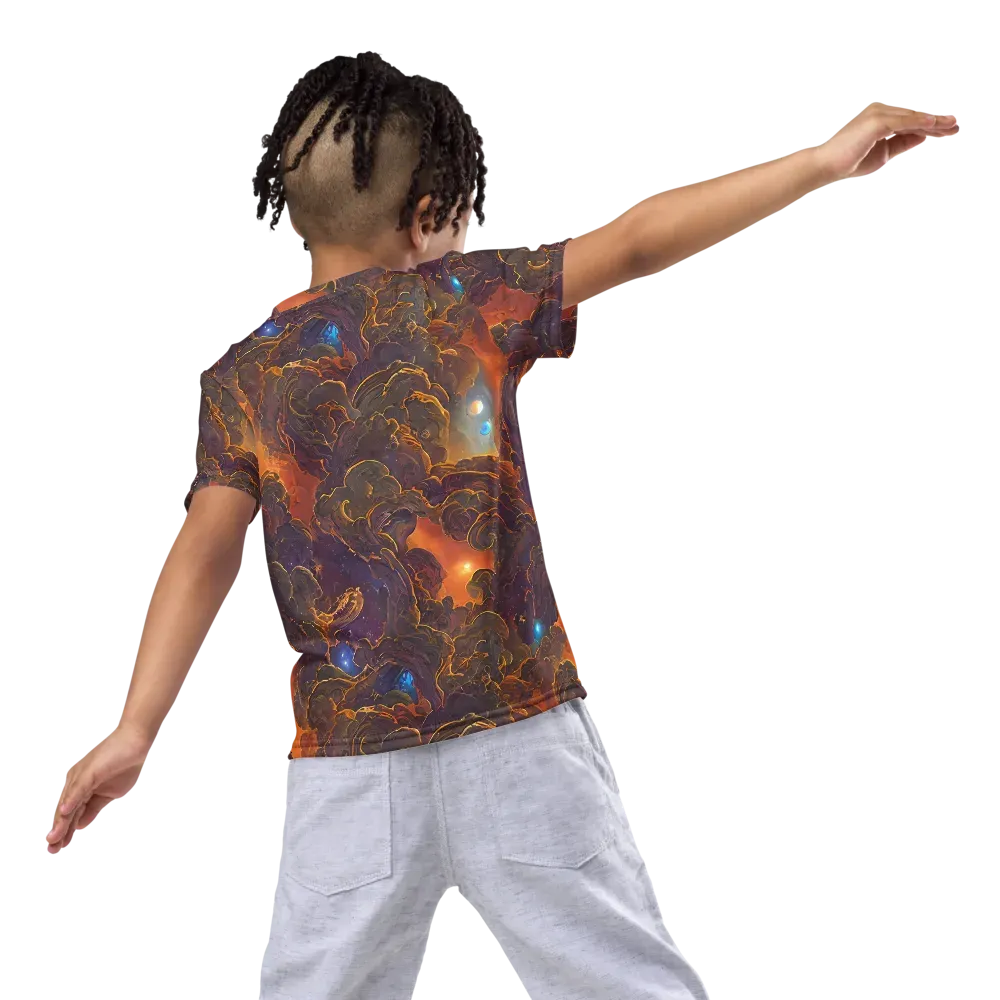 Pozzo Vortex on Kids Crew Neck T-Shirt — Back